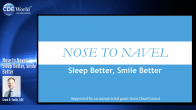 Nose to Navel: Sleep Better, Smile Better Webinar Thumbnail